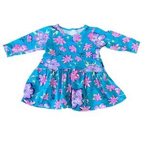 BONDS Floral Baby Dress Teal 3-6 months 00 Infant Australia